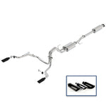 Ford Racing 15-18 F-150 2.7L Cat-Back Sport Exhaust System - Rear Exit Black Chrome Tips