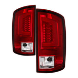 Spyder 03-06 Dodge Ram 2500/3500 V3 Light Bar LED Tail Light - Red Clear (ALT-YD-DRAM02V3-LBLED-RC)