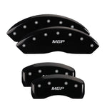 MGP 4 Caliper Covers Engraved Front & Rear MGP Black Finish Silver Char 2017 Buick Envision