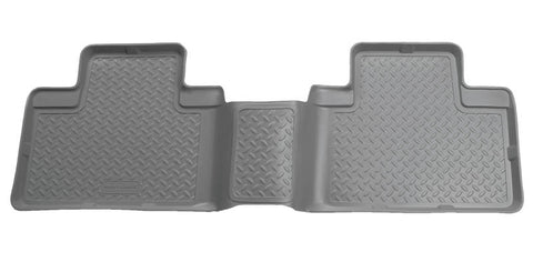 Husky Liners 05-12 Nissan Frontier/Titan Crew Cab Classic Style 2nd Row Gray Floor Liners