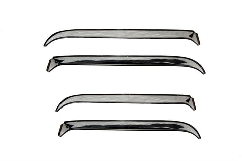 AVS 87-91 Ford LTD Crown Victoria Ventshade Front & Rear Window Deflectors 4pc - Stainless