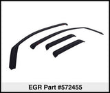EGR 02-08 Dodge F/S Pickup Quad Cab In-Channel Window Visors - Set of 4 - Matte (572455)
