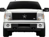 RBP RX-5 Halo Series Studded Frame 1pc. Grille 09-14 Ford F-150 (Except Harley Edition) - Black