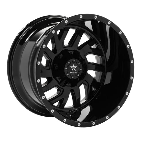 RBP 65R Glock 22x14 8x170 BP / 4.5 BS -76mm Offset 129mm CB (Hub Centric) Gloss Black Wheel