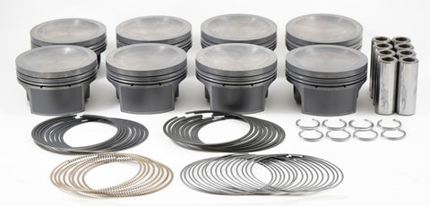 Mahle MS Piston Set Ford 281ci 3.551in Bore 3.543stk 5.933in Rod .866 Pin -16cc 9.3 CR Set of 8