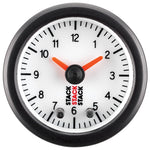 Autometer Stack Analog Clock Gauge - White