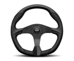 Momo Quark Steering Wheel 350 mm - Black Poly/Black Spokes