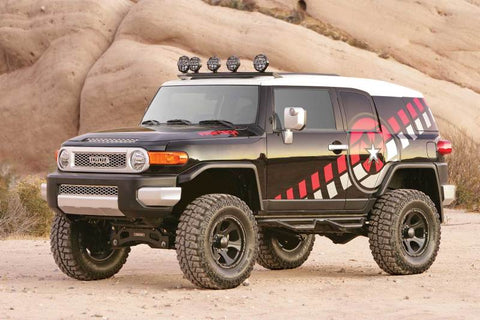 Fabtech 06-09 Toyota FJ 4WD 6in Perf. System w/DL 2.5 Resi Coilovers & Rear DL Shocks