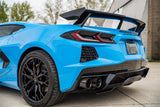 Corsa 20-23 Chevrolet Corvette C8 RWD 3in Valved Cat-Back w/ 4.5in Carbon Fiber Black PVD