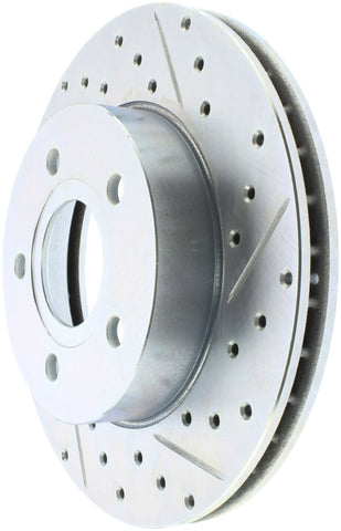 StopTech Select Sport 99-04 Jeep Grand Cherokee SportStop Slotted & Drilled Front Left Rotor
