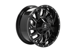 RBP 65R Glock 20x10 5x114.3 BP / 5 BS / -12mm Offset 78mm CB Gloss Black w/Machined Grooves Wheel