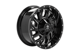 RBP 65R Glock 20x10 5x114.3 BP / 5 BS / -12mm Offset 78mm CB Gloss Black w/Machined Grooves Wheel