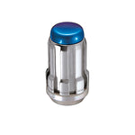 McGard SplineDrive Lug Nut (Cone Seat) 1/2-20 / 1.60in. Length (Box of 50) - Blue Cap (Req. Tool)