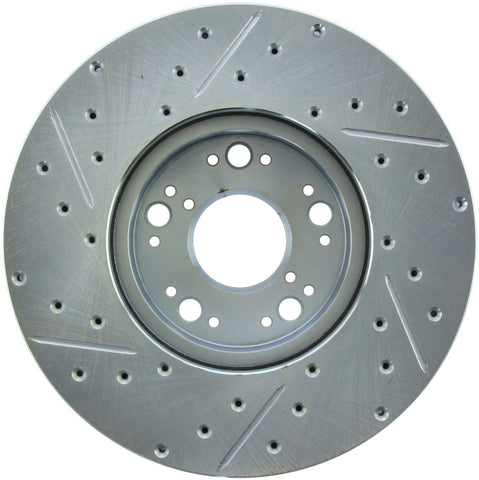 StopTech 01-05 Lexus IS300 / 02-10 Lexus SC430 Sport Slotted & Drilled Front Left Rotor
