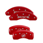 MGP 4 Caliper Covers Engraved Front Buick Rear Red Finish Silver Char 2002 Buick LeSabre