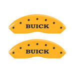 MGP 4 Caliper Covers Engraved Front Buick Rear Yellow Finish Black Char 2008 Buick Lucerne
