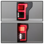 Spyder 15-18 Ford F-150 LED Tail Lights (w/Blind Spot) - Black Smoke (ALT-YD-FF15015BS-LBLED-BSM)