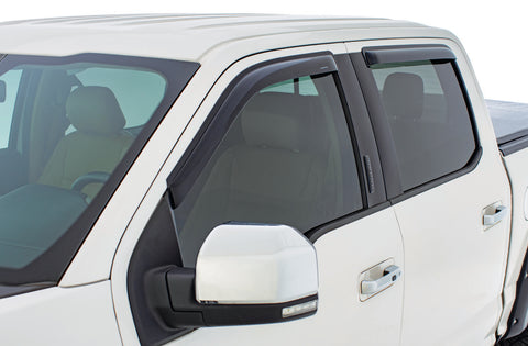 Stampede 2007-2019 Toyota Tundra Crew Cab Pickup Tape-Onz Sidewind Deflector 4pc - Smoke