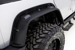 Lund 07-17 Jeep Wrangler FX-Flat Textured Elite Series Fender Flares w/Black Bolts - Black (4 Pc.)