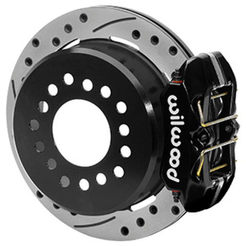 Wilwood Ford Explorer 8.8in Rear Axle Dynapro Disc Brake Kit 11in Drilled/Slotted Rotor -Blk Caliper