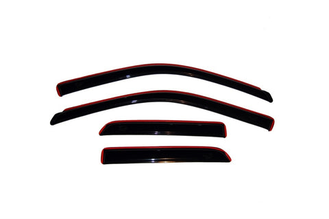 AVS 09-18 Dodge RAM 1500 Quad Cab Ventvisor In-Channel Front & Rear Window Deflectors 4pc - Smoke