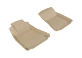 3D MAXpider 2006-2013 Lexus IS Kagu 1st Row Floormat - Tan