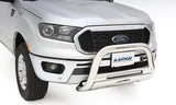 Lund 07-17 Jeep Wrangler Bull Bar w/Light & Wiring - Polished