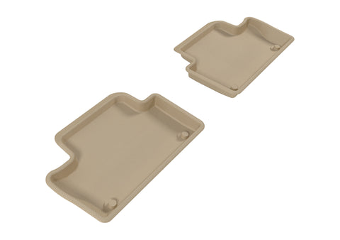 3D MAXpider 2010-2017 Volvo XC60 Kagu 2nd Row Floormats - Tan