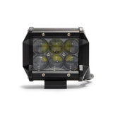 DV8 Offroad 4in Cube LED Light 18W Spot 3W LED - Chrome