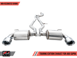 AWE 2020 Toyota Supra A90 Non-Resonated Touring Edition Exhaust - 5in Chrome Silver Tips