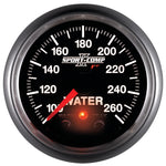 Autometer Sport-Comp II 52.4mm 100-260 Deg F Water Temp Peak & Warn w/ Electronic Control Gauge