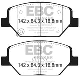 EBC 2015+ Chevrolet Camaro 3.6L Bluestuff Front Brake Pads