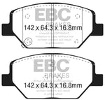 EBC 2015+ Chevrolet Camaro 3.6L Orangestuff Front Brake Pads