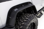 Lund 07-17 Jeep Wrangler FX-Flat Textured Elite Series Fender Flares w/Black Bolts - Black (4 Pc.)