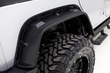 Lund 07-17 Jeep Wrangler FX-Flat Textured Elite Series Fender Flares w/Black Bolts - Black (4 Pc.)