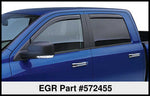 EGR 02-08 Dodge F/S Pickup Quad Cab In-Channel Window Visors - Set of 4 - Matte (572455)