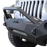 DV8 Offroad 07-18 Wrangler JK FS-19 Mid Length Steel Front Bumper w/ Fog Lights