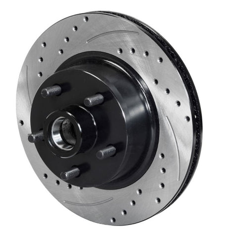 Wilwood Rotor Front SRP Drilled & Slotted Black - 65-69 Ford Mustang 5x4.50BC 11.29in Dia