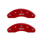 MGP 4 Caliper Covers Engraved Front & Rear MGP Red Finish Silver Characters 2016 Fiat 500X
