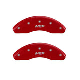 MGP 4 Caliper Covers Engraved Front & Rear MGP Red Finish Silver Characters 2016 Fiat 500X