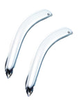 AVS 88-99 Chevy CK Standard Cab Outside Mount Front Window Ventvisor 2pc - Chrome