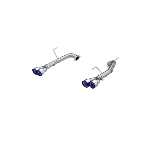 MBRP T304 Stainless Steel, 2.5in Axle-Back, Dual Split Rear, Quad BE Tips, Race Profile