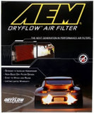 AEM 08 Hummer H3 5.3L V8 12.344in O/S L x 9.813in O/S W x 1.313in H DryFlow Air Filter