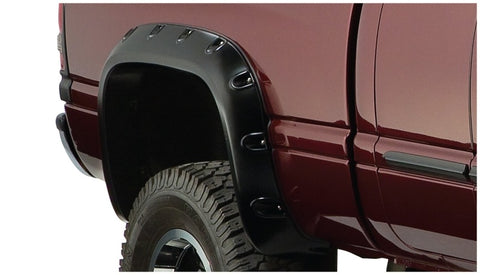 Bushwacker 06-08 Dodge Ram 1500 Fleetside Pocket Style Flares 2pc 97.9/98.3in Bed - Black