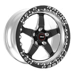 Weld S71 17x10.5 / 5x115mm BP / 8.3in. BS Black Wheel (Medium Pad) - Black Single Beadlock MT