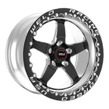 Weld S71 17x10.5 / 5x115mm BP / 8.3in. BS Black Wheel (Medium Pad) - Black Single Beadlock MT