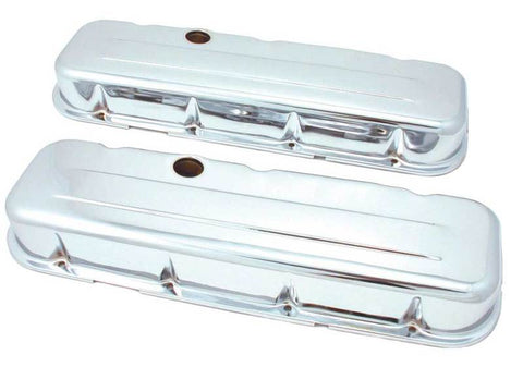 Spectre BB Chevy Short Valve Cover Set - Chrome