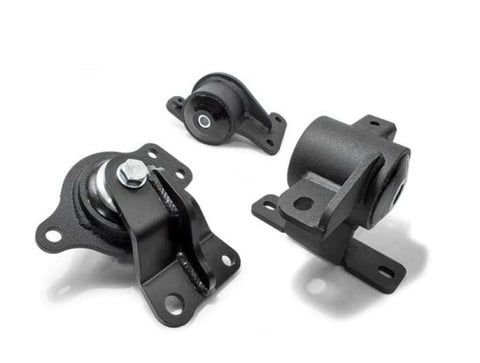 Innovative 05-08 Honda FIT/JAZZ L-Series Black Steel Mounts 95A Bushings (Auto Trans)