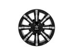 RBP 94R 18x9.0 8x170 BP / 5 BS 0mm Offset 129mm CB (Hub Centric) Black w/Chrome Inserts Wheel