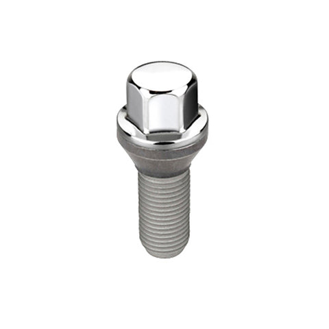 McGard Hex Lug Bolt (Cone Seat) M12X1.25 / 17mm Hex / 22.0mm Shank Length (Box of 50) - Chrome